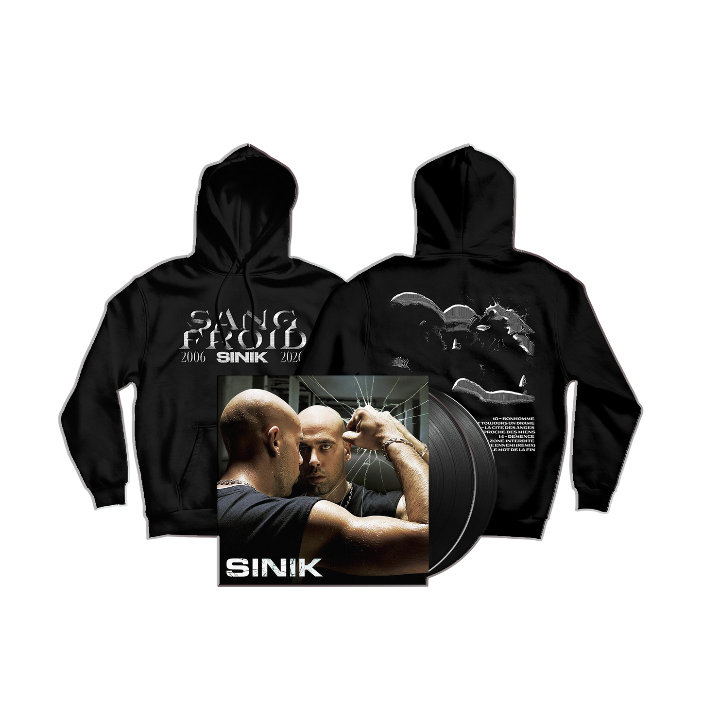 PACK VINYLE + HOODIE "SANG FROID"