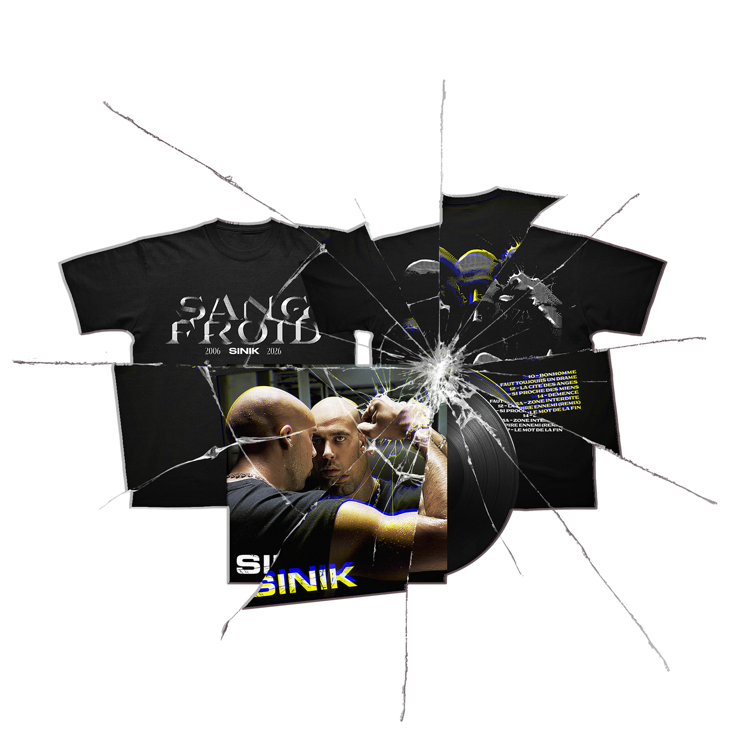 PACK VINYLE + T-SHIRT "SANG FROID"