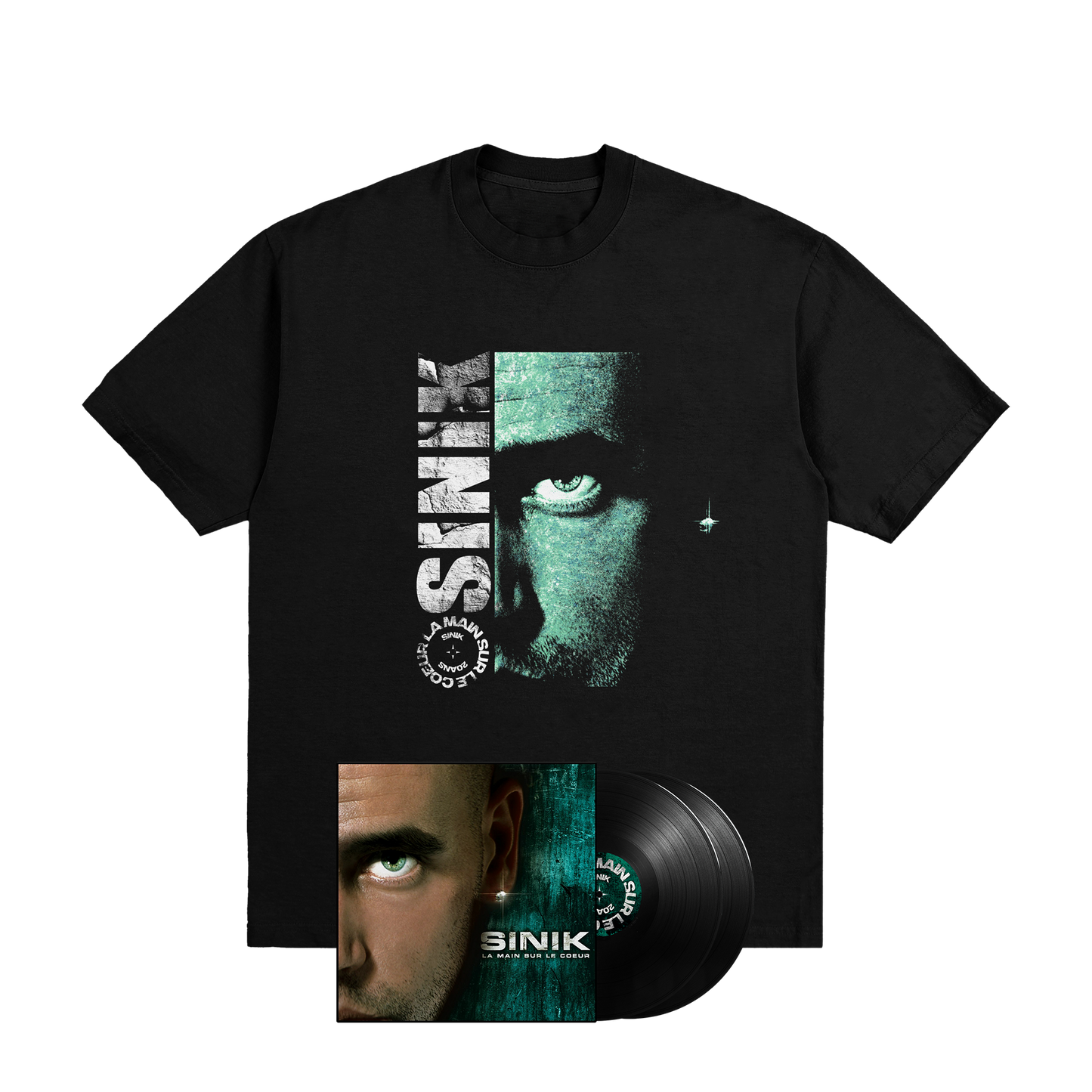 PACK T-SHIRT + VINYLE "LA MAIN SUR LE COEUR"
